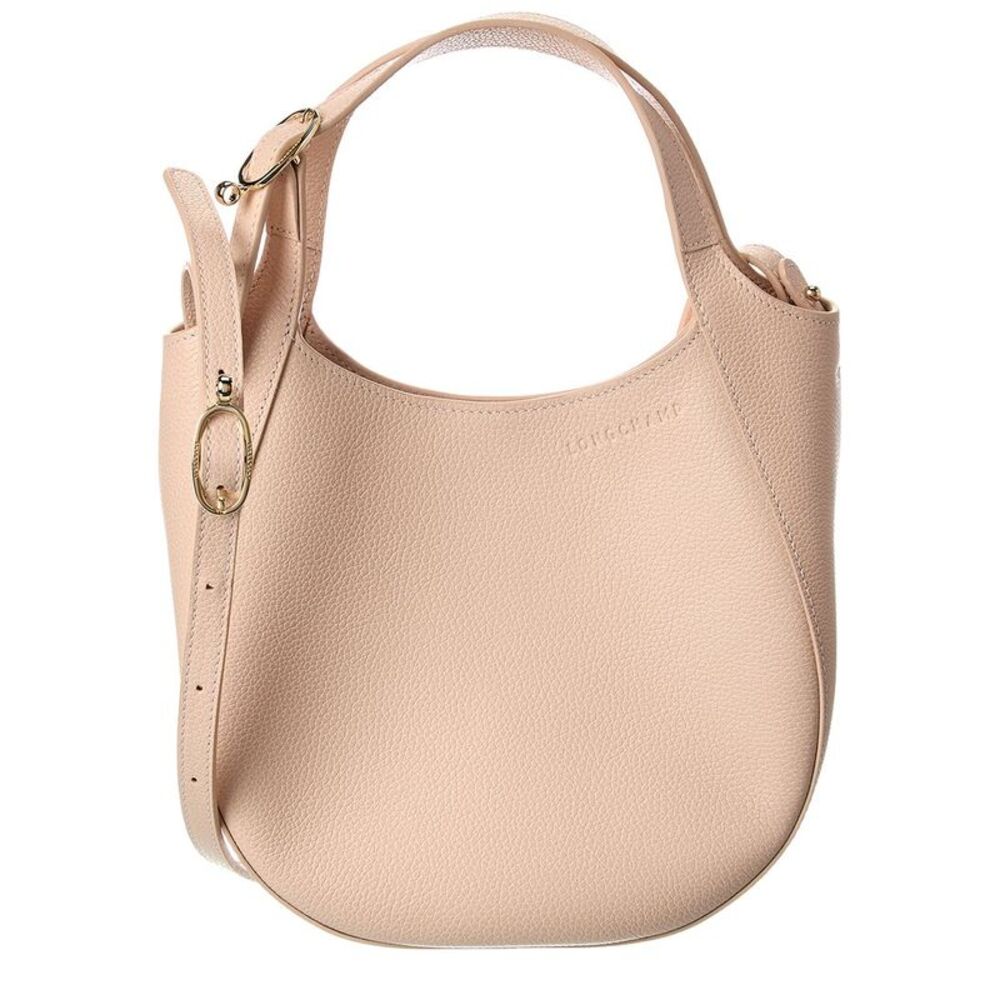 Longchamp Le Foulonne Small Leather Handbag, White